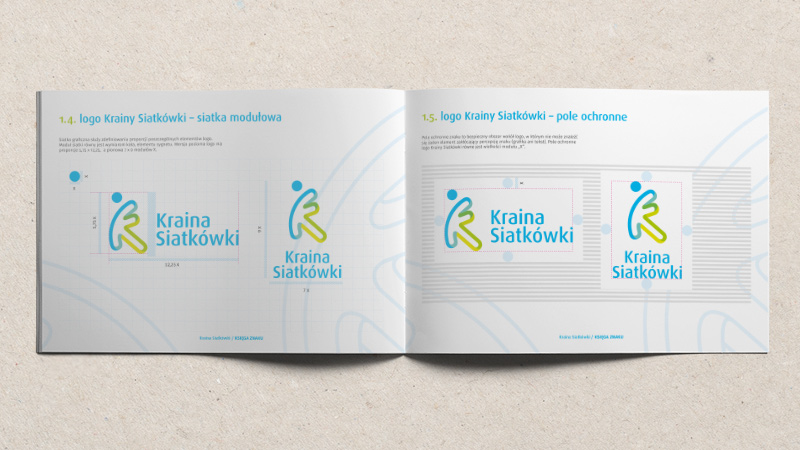 Kraina Siatkówki logo branding