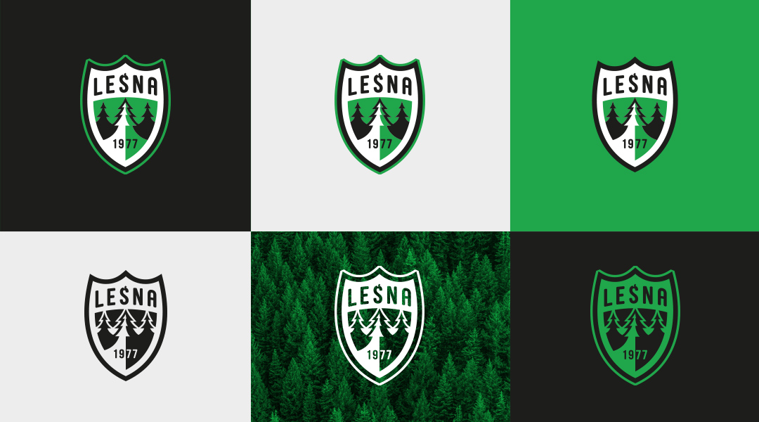 LKS Leśna logo branding