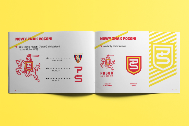 Pogoń Świebodzin logo branding