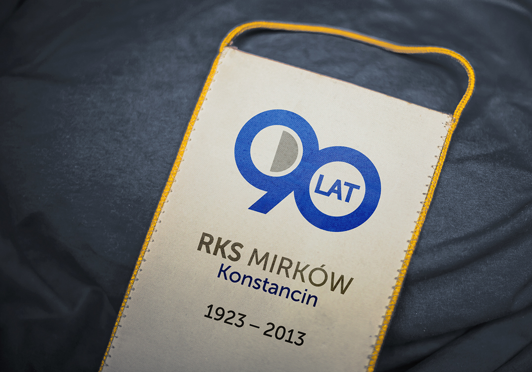 RKS Mirków 90-years anniversary logo