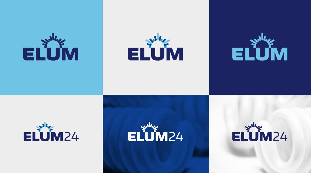 Elum24 logo branding