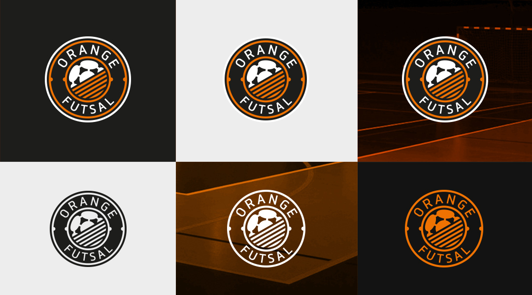 Orange Futsal logo design