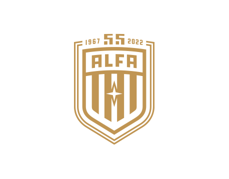 Alfa Siedliska 55-lecie jubileuszowe logo design by Kuba Malicki