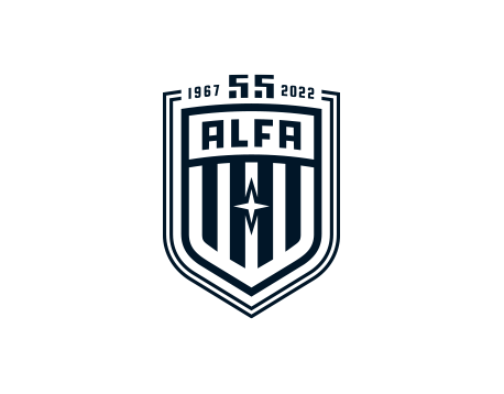 Alfa Siedliska 55-lecie jubileuszowe logo design by Kuba Malicki