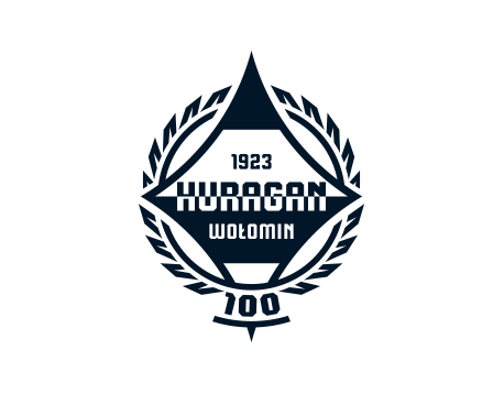 Huragan Wołomin jubileuszowe logo design by Kuba Malicki
