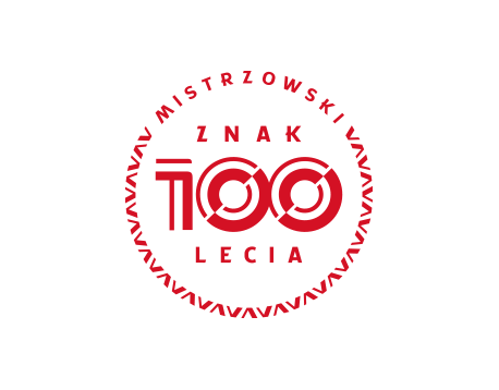 Mistrzowski znak 100-lecia logo design by Kuba Malicki