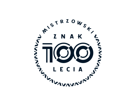 Mistrzowski znak 100-lecia logo design by Kuba Malicki