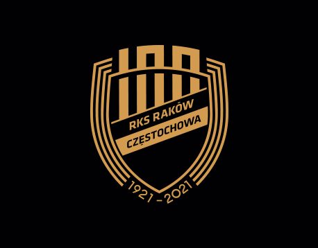 Raków Częstochowa 100 years anniversary logo design by Kuba Malicki