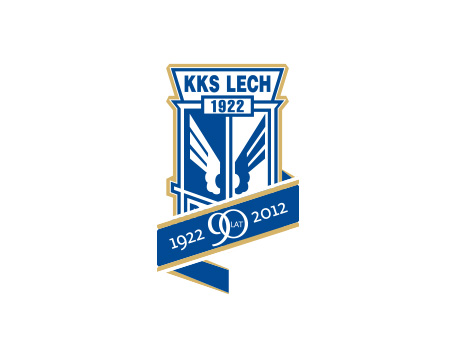 Lech Poznań 90 anniversary logo design by Kuba Malicki