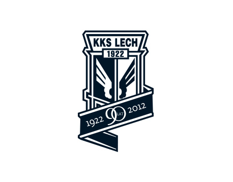 Lech Poznań 90 anniversary logo design by Kuba Malicki
