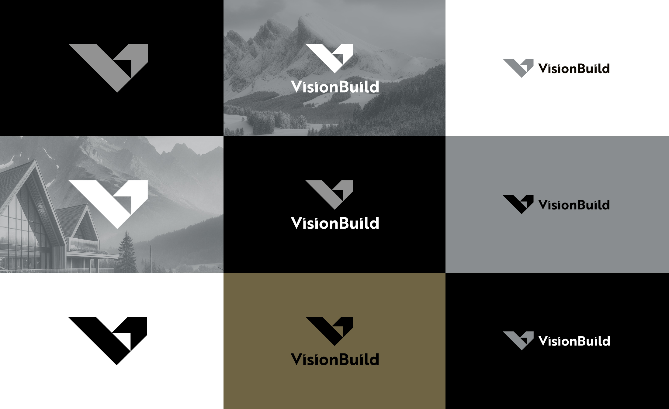 Vision Build identyfikacja wizualna / Kuba Malicki