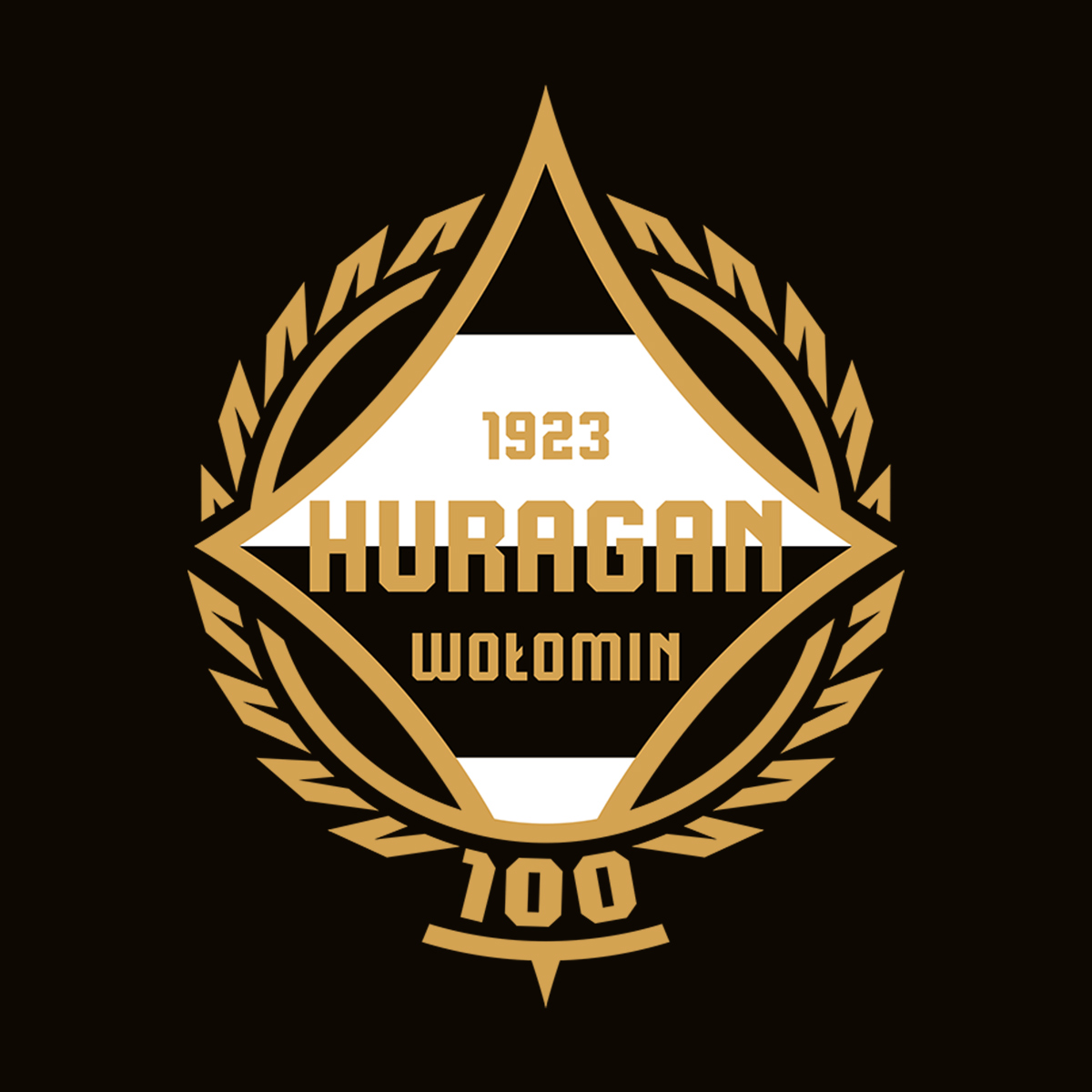 Huragan Wołomin herb 100-lecie