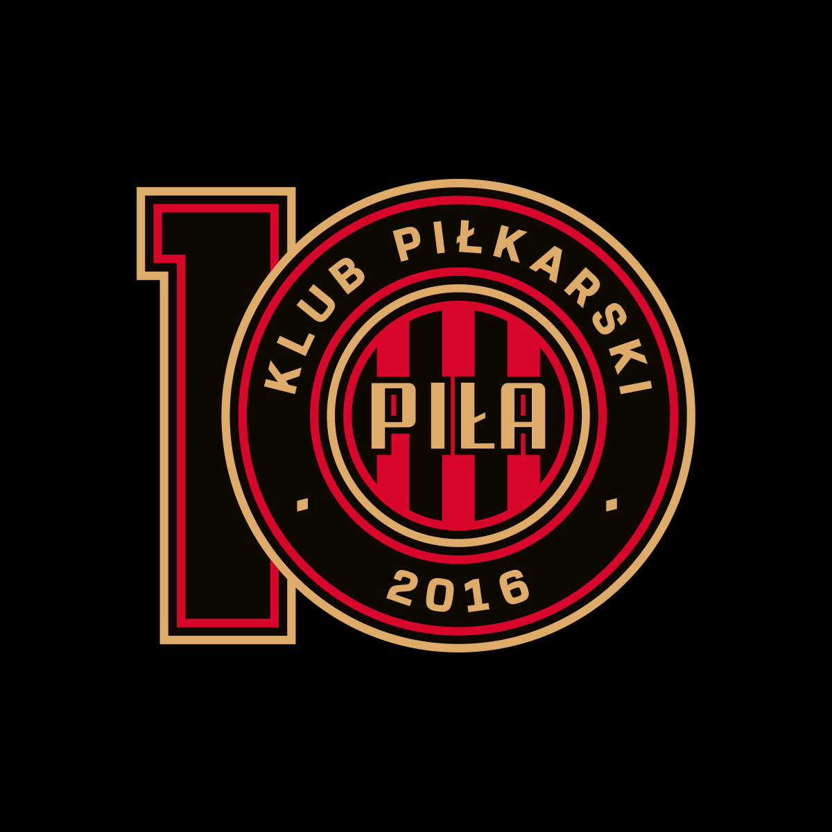 Jubileuszowe logo KP Piła