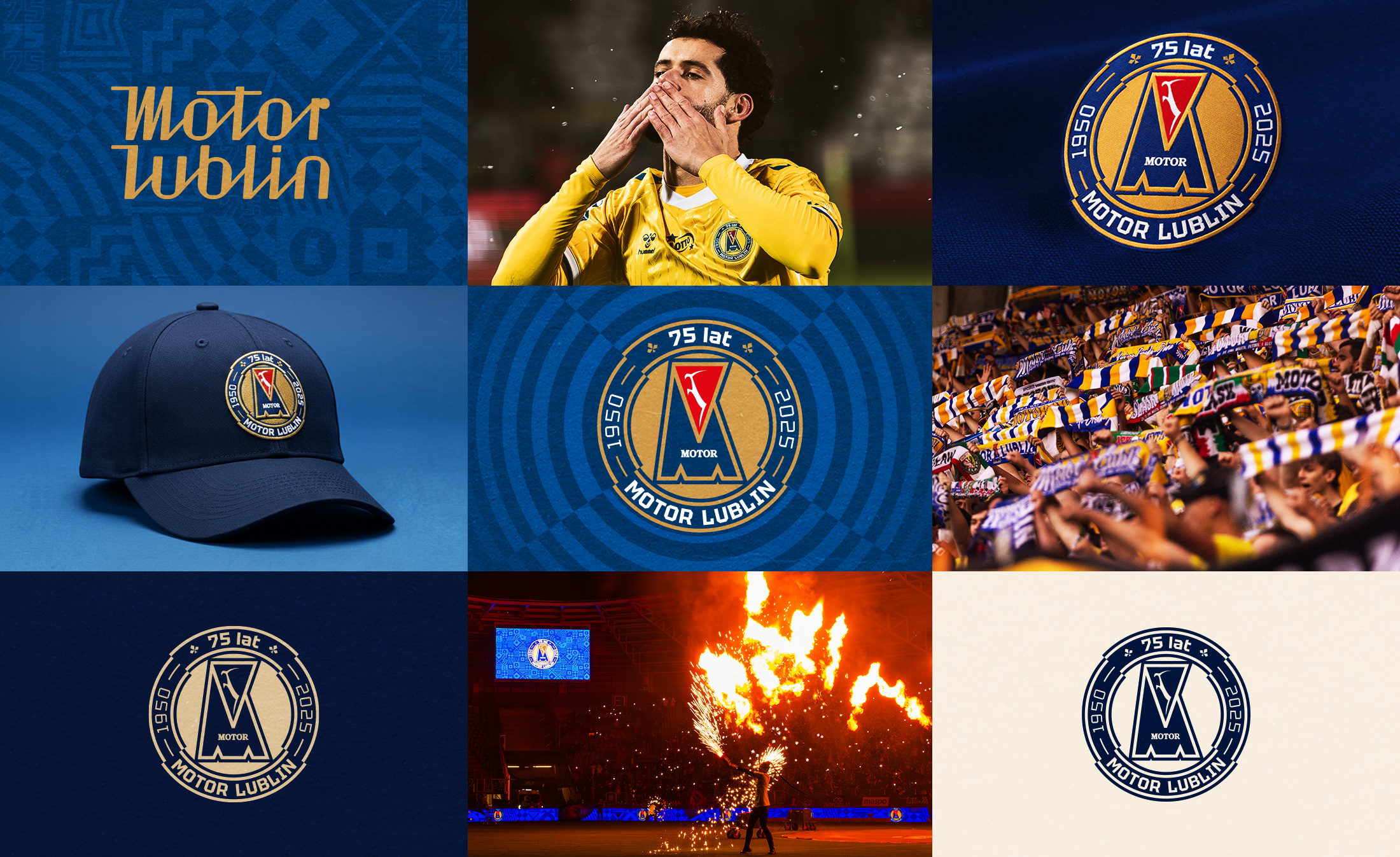 Herb Motor Lublin identyfikacja wizualna 75-lecie