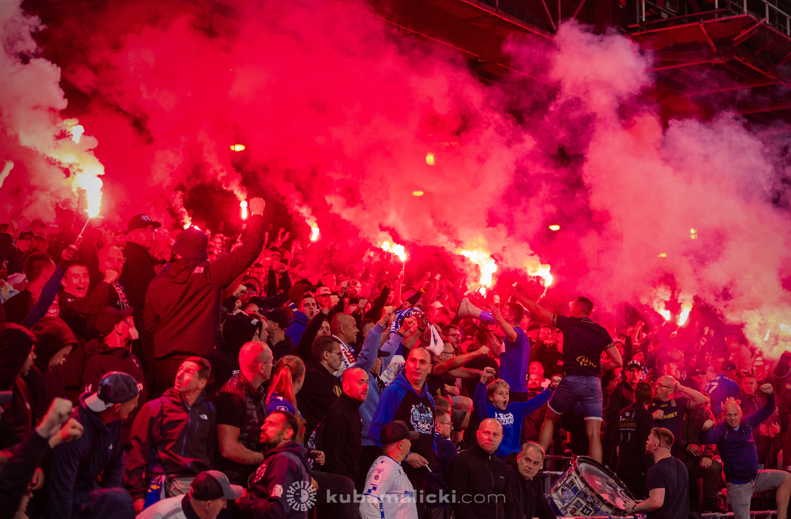 kibice Lecha Poznań w Londynie / Barwy Sportu